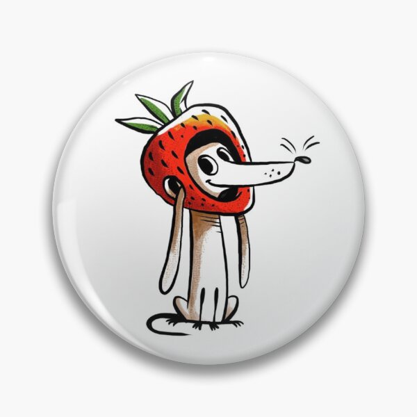 Item preview, A dachshund wearing a strawberry costume designed and sold by alexLA.