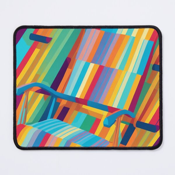 Item preview, Colorful Abstract Beach Chair Pattern Design Print designed and sold by randomtdesigns.