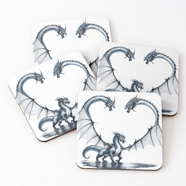 Item preview, Blue dragon love heart designed and sold by kiwimick.