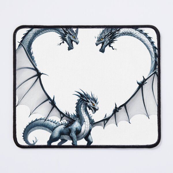 Item preview, Blue dragon love heart designed and sold by kiwimick.