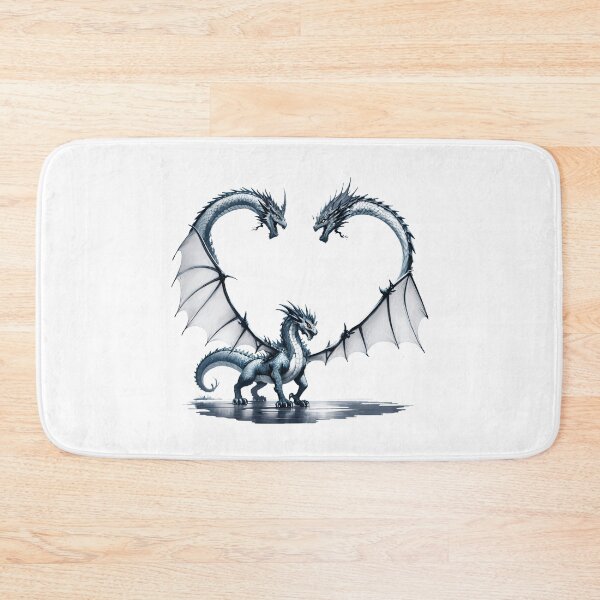 Item preview, Blue dragon love heart designed and sold by kiwimick.