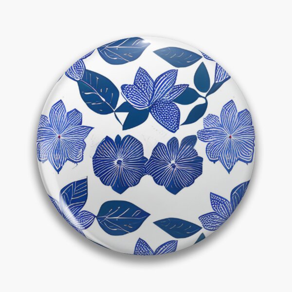Item preview, Blue Willow Flowers Pattern Chinoiserie designed and sold by DivineMelle.