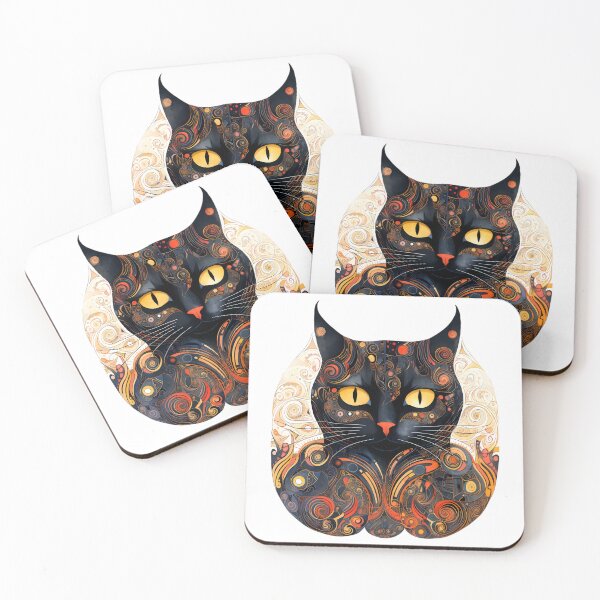 Item preview, Gustav Klimt Cat Illustration designed and sold by Pawtraits1.