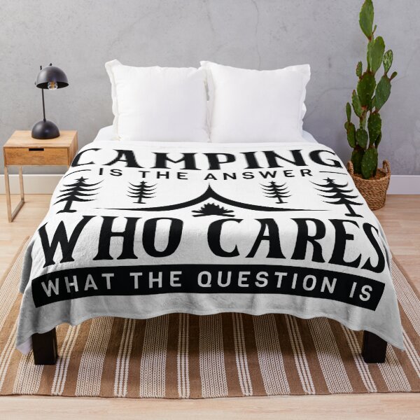 Item preview, Camping: The Universal Answer, No Questions Needed designed and sold by Rebekkahsdesign.