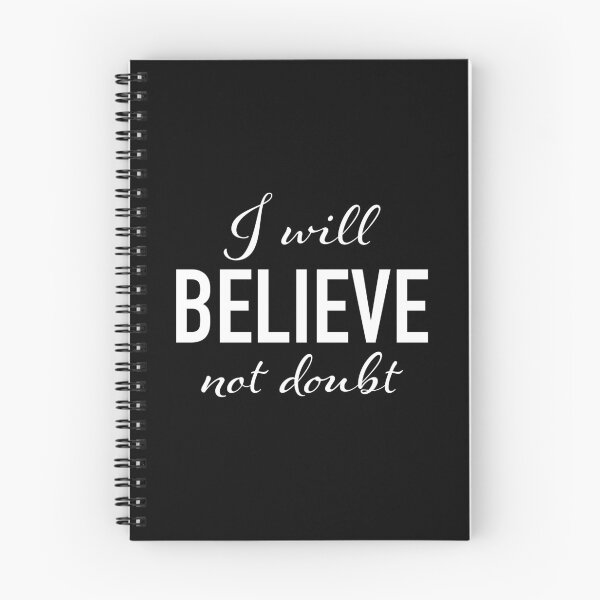 Item preview, Believe Motivational Typography I will believe not doubt Inspiration Inspire designed and sold by SandaArtDesign.