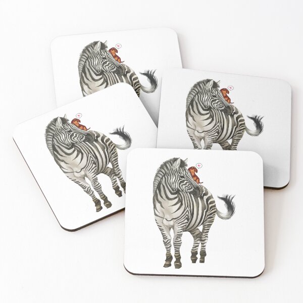 Item preview, Doxie Loves Zebra designed and sold by chillaxcats.