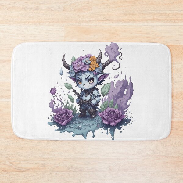 Item preview, Chibi Tiefling with Roses designed and sold by TrickstersTrove.