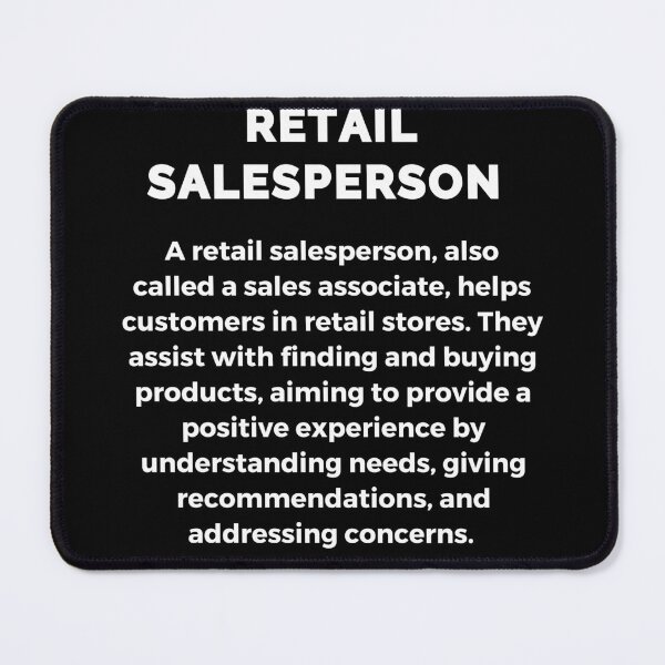 Item preview, The Definition of Retail Salesperson designed and sold by ioankoll213.