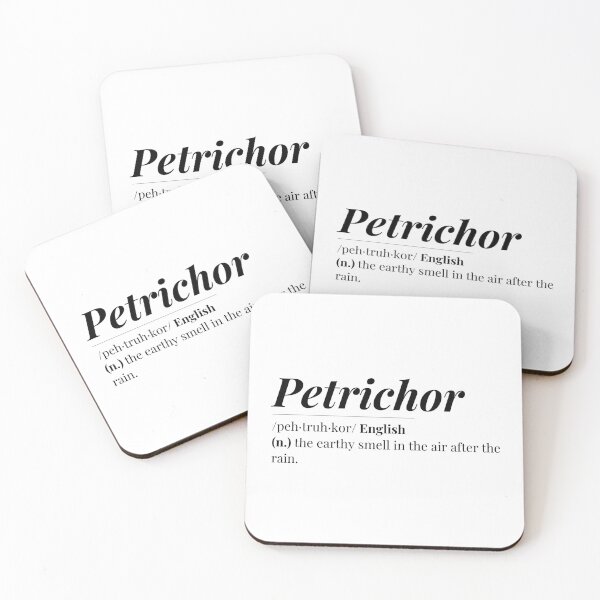 Item preview, Petrichor Word Definition  designed and sold by Feather n'  Ink.
