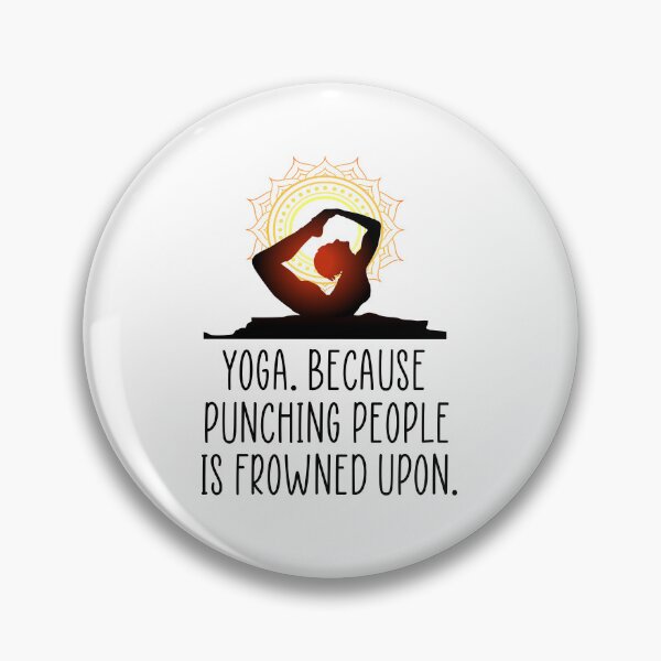 Item preview, Yoga funny quote designed and sold by Ashtreemeadow.
