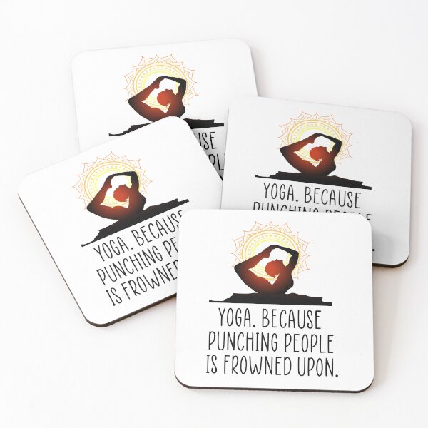Item preview, Yoga funny quote designed and sold by Ashtreemeadow.