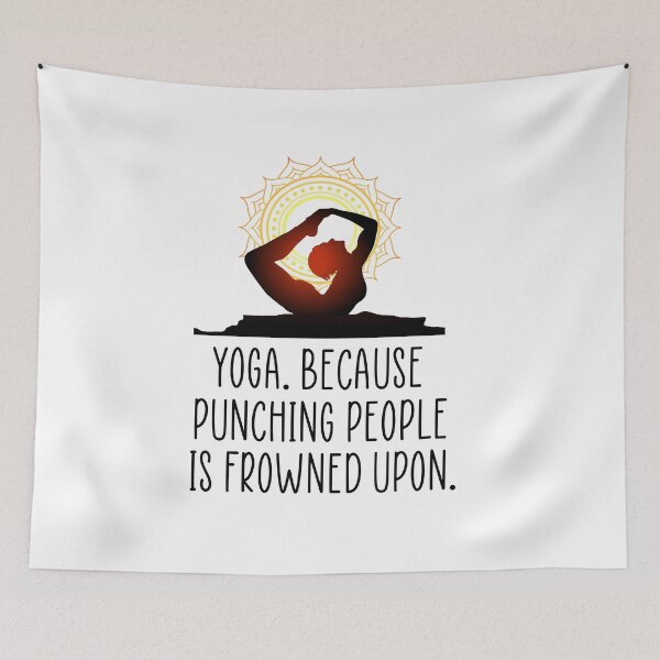 Item preview, Yoga funny quote designed and sold by Ashtreemeadow.