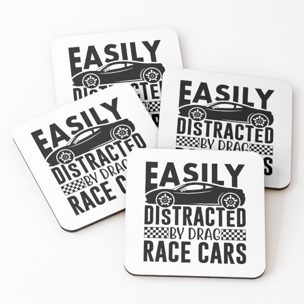 Item preview, Easily Distracted by Drag Racing Cars designed and sold by Rebekkahsdesign.