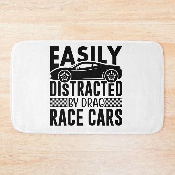 Item preview, Easily Distracted by Drag Racing Cars designed and sold by Rebekkahsdesign.