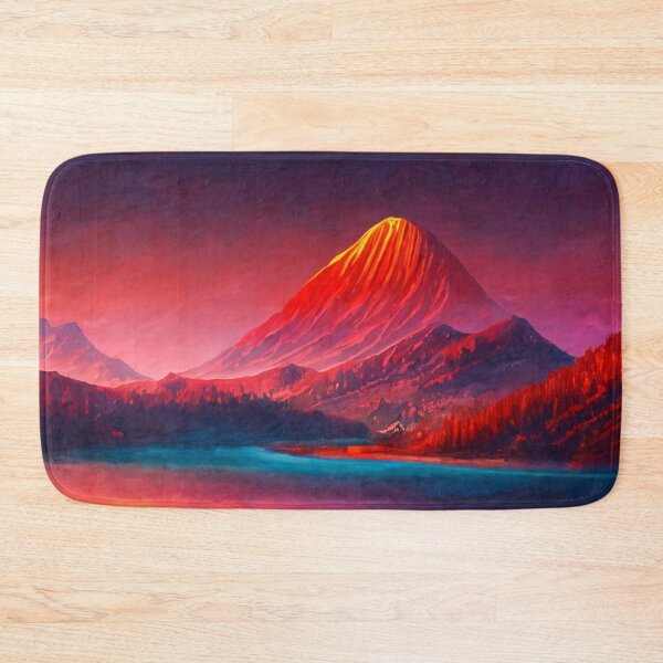 Item preview, Mountain Scene at Sunset designed and sold by ArtFactoryAI.