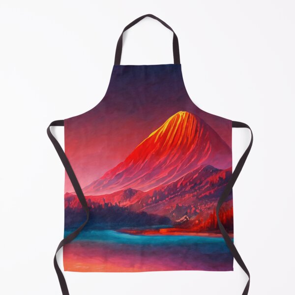 Item preview, Mountain Scene at Sunset designed and sold by ArtFactoryAI.