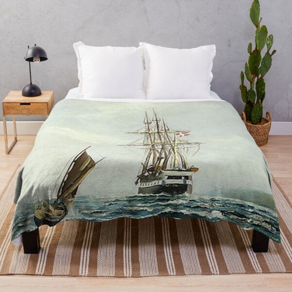 Item preview, Seascape with the Fregatten Jyllany designed and sold by tomorrowsart.