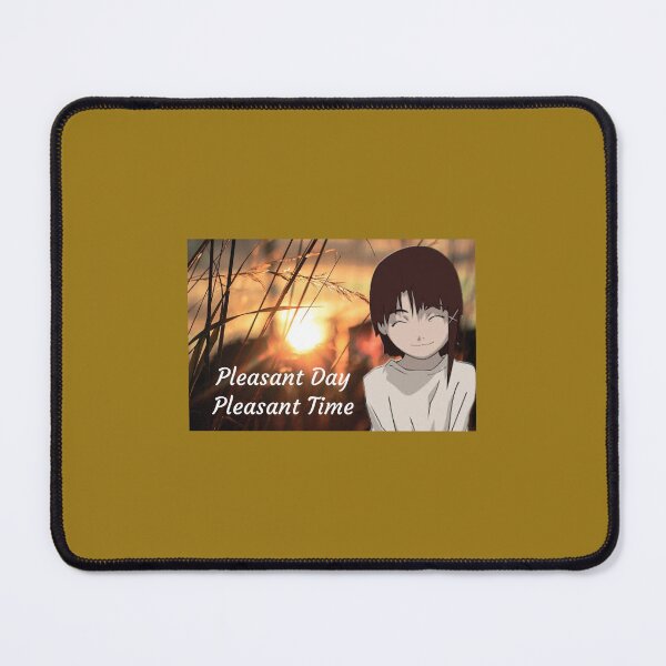 Item preview, Pleasant Day Pleasant Time Lain Meme Design designed and sold by MerikuroCreates.