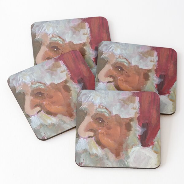 Item preview, Original painting of Santa Claus in profile designed and sold by Anne Marie Propst.