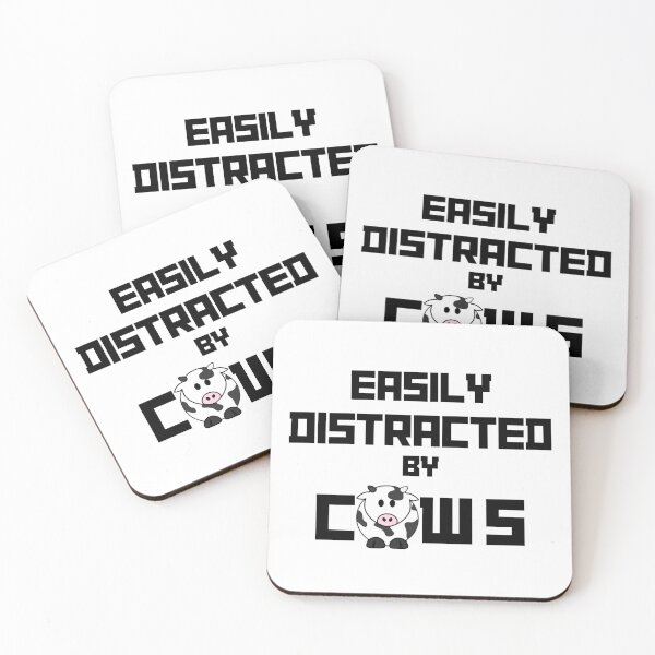 Item preview, easily distracted by cows designed and sold by InnovativeGFX.