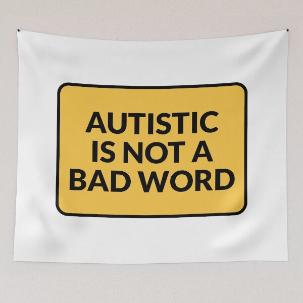 Item preview, Autistic Is Not A Bad Word - embrace neurodiversity designed and sold by Inspirationmotivation.