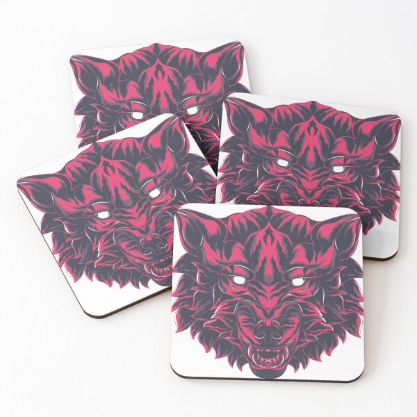 Item preview, big bad wolf illustration red color designed and sold by TYTOS-SHOP.