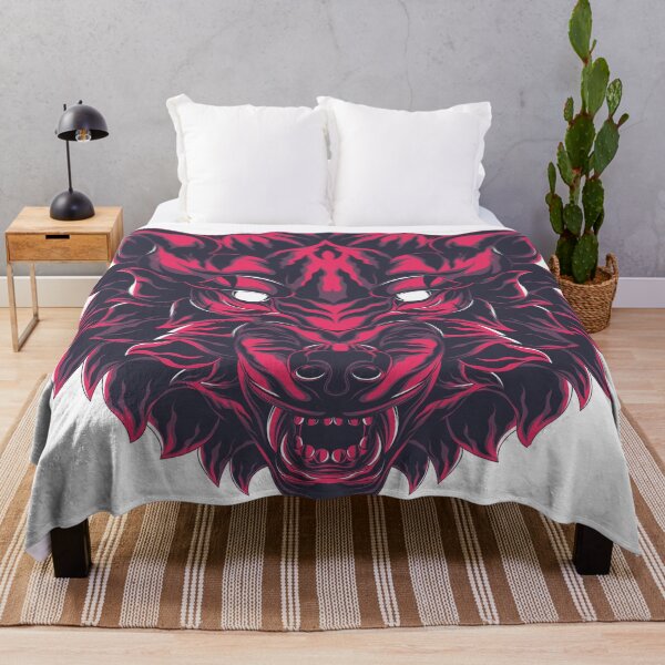 Item preview, big bad wolf illustration red color designed and sold by TYTOS-SHOP.