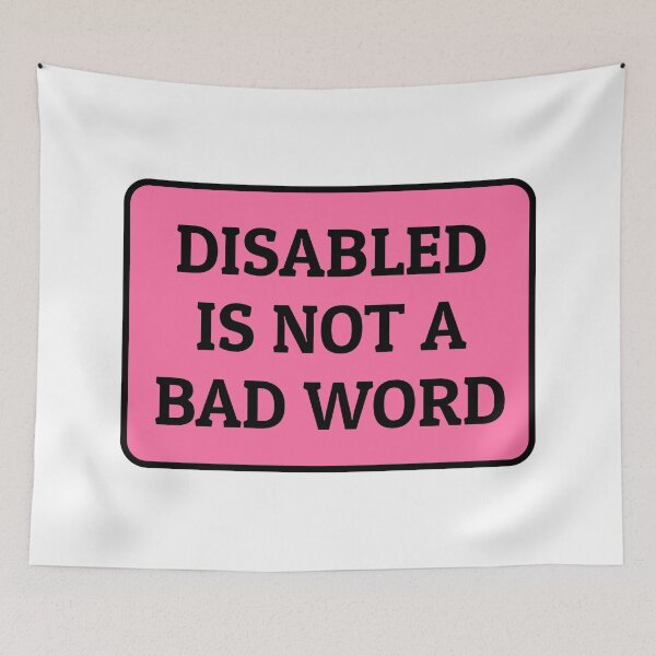 Item preview, Disabled Is Not A Bad Word   designed and sold by Inspirationmotivation.