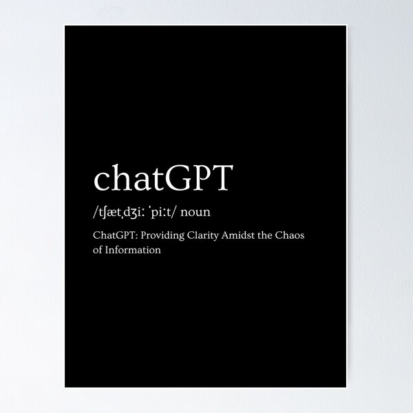Item preview, ChatGPT: Providing Clarity Amidst the Chaos of Information designed and sold by DesignArtEmpire.