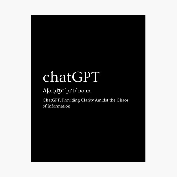 Item preview, ChatGPT: Providing Clarity Amidst the Chaos of Information designed and sold by DesignArtEmpire.