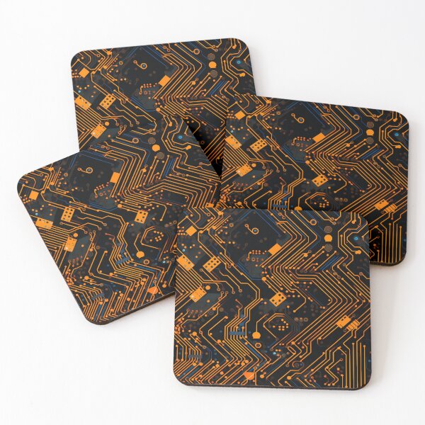 Item preview, Orange and Black Circuitry designed and sold by Skolyak.