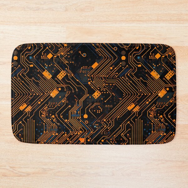 Item preview, Orange and Black Circuitry designed and sold by Skolyak.