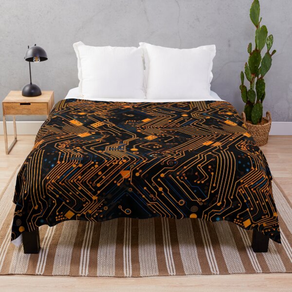 Item preview, Orange and Black Circuitry designed and sold by Skolyak.
