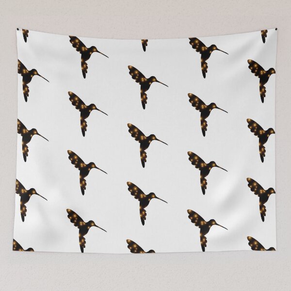 Item preview, Hummingbird with Golden Lights designed and sold by BejeweledJules.