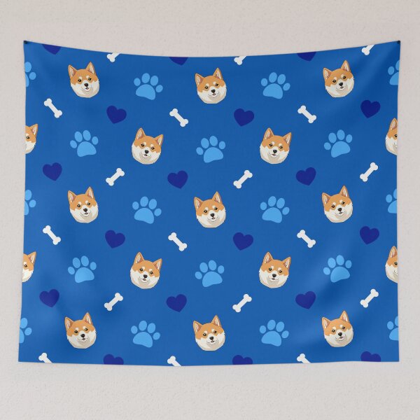 Artikelvorschau, Cute Shiba Inu Dog - Anime Patterns entworfen und verkauft von KAIGAME Art.