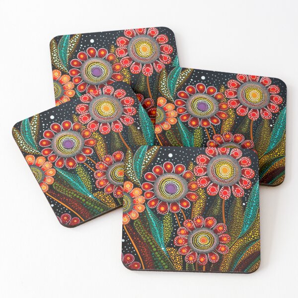 Item preview,  Colorful Dotty Daisy Flowers print designed and sold by PaperieJennifer.