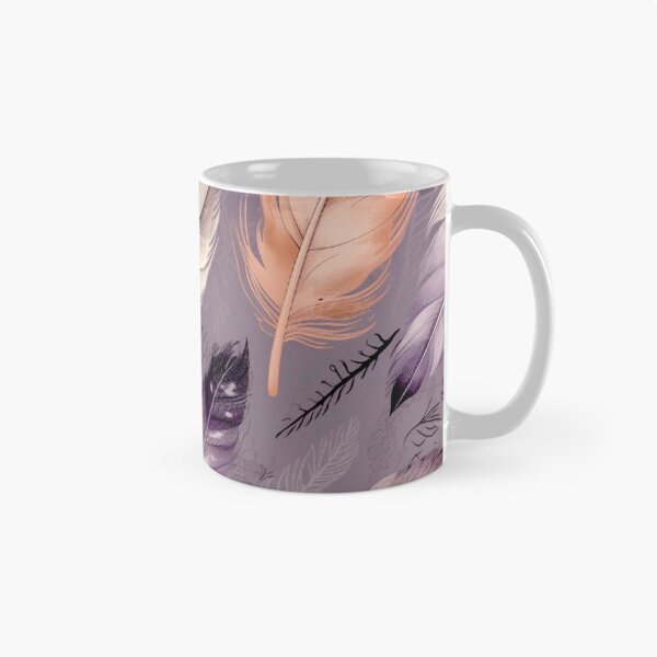 Artikelvorschau, Feathers - Lavender, rust, beige, cream, silver  entworfen und verkauft von Highlandkings.