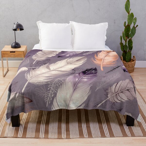 Item preview, Feathers - Lavender, rust, beige, cream, silver designed and sold by Highlandkings.
