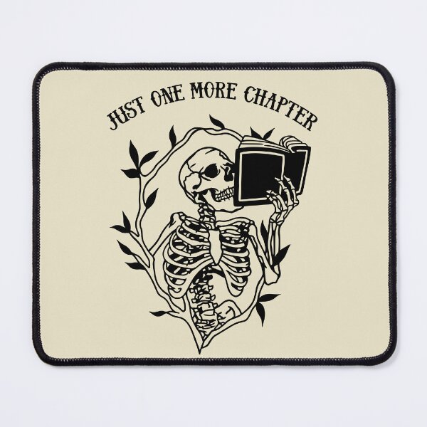 Item preview, Skeleton Reading Gothic Book Lover - Just One More Chapter designed and sold by PUFFYP.