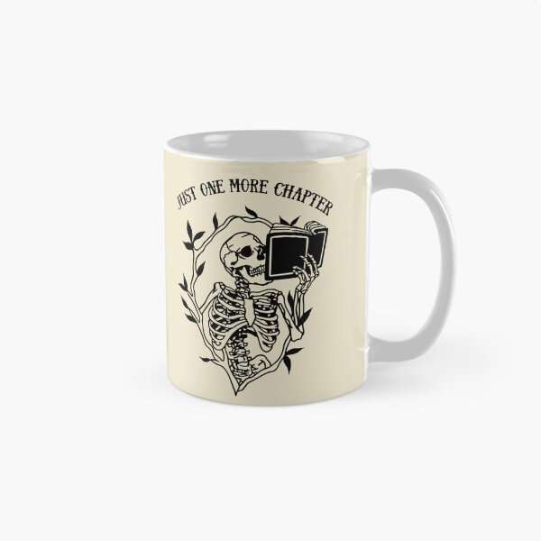 Item preview, Skeleton Reading Gothic Book Lover - Solo un capítulo más designed and sold by PUFFYP.