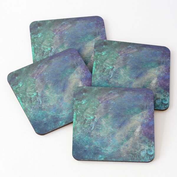 Item preview, Metallic peacock jewel tone tile designed and sold by robinyukiko.