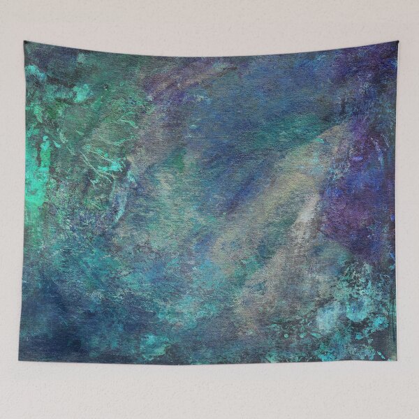 Item preview, Metallic peacock jewel tone tile designed and sold by robinyukiko.