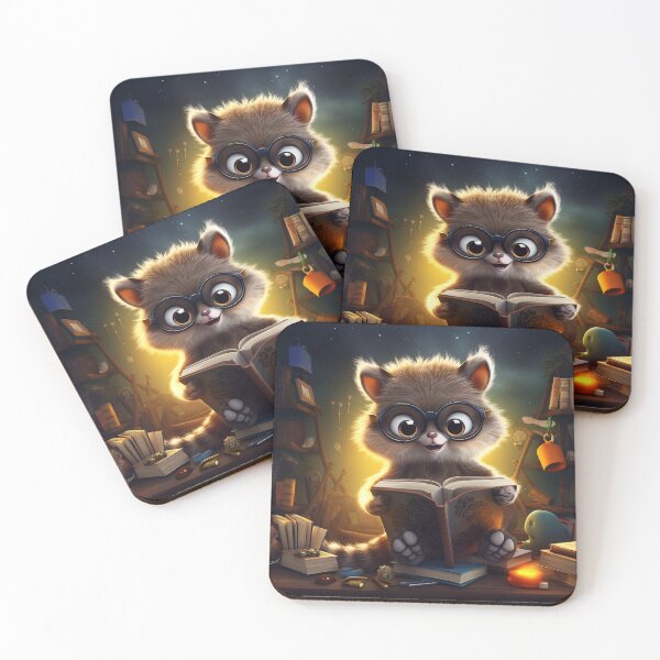 Item preview, Raccoon Critter Book Worm designed and sold by WRabbitCreation.
