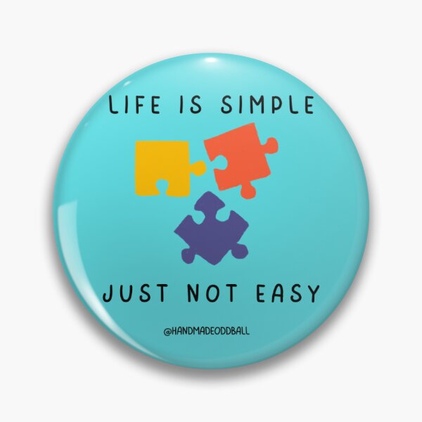 Item preview, Life Is Simple designed and sold by HandmadeOddball.