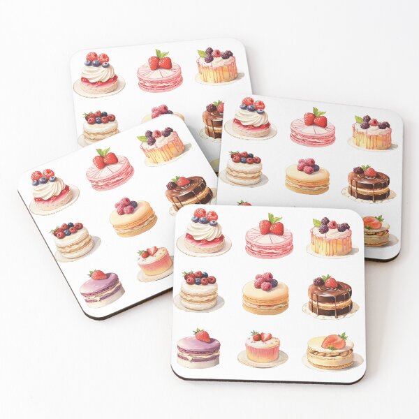 Item preview, French berry cakes set designed and sold by enipra.