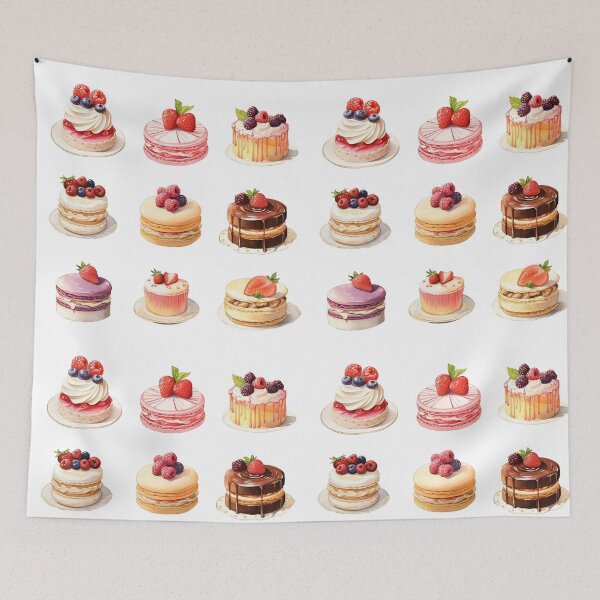 Item preview, French berry cakes set designed and sold by enipra.