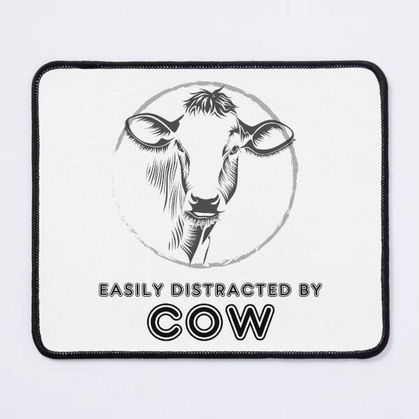 Item preview, Easily Distracted by Cow designed and sold by InnovativeGFX.