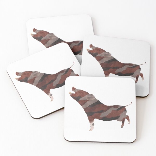 Item preview, Squealing Pig — Red and Black Camo designed and sold by Ramona Gonzales.