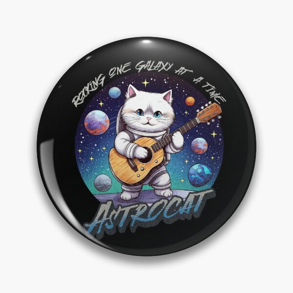 Artikelvorschau, Astrocat Rocking the Galaxy - Space Guitarist Design entworfen und verkauft von Zandalus.