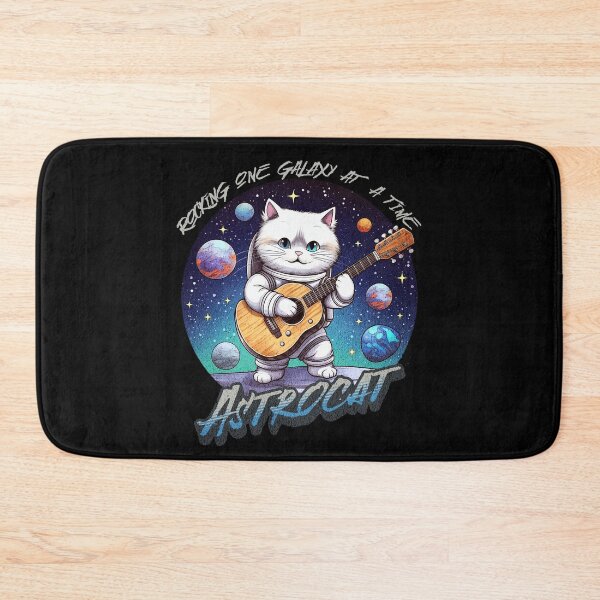 Item preview, Astrocat Rocking the Galaxy - Space Guitarist Design designed and sold by Zandalus.